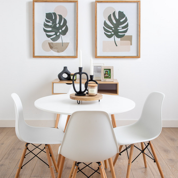 Eiffel White Dining Chair + Eiffel White Dining Table