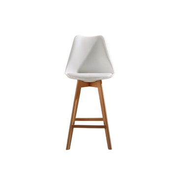 Tabouret de comptoir blanc Luke