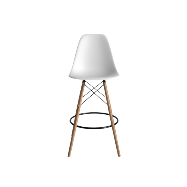 Tabouret de comptoir blanc Eiffel