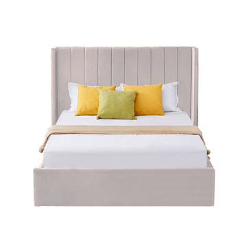 High Quality Jenny Grey Storage Bed frame queen Online Aykah Furniture