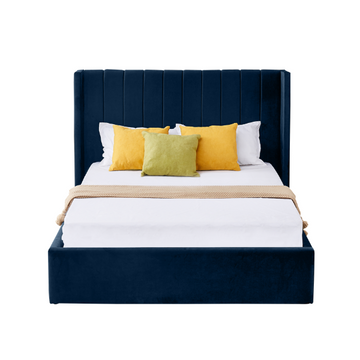 High Quality Jenny Blue Storage Bed frame queen Online Aykah Furniture