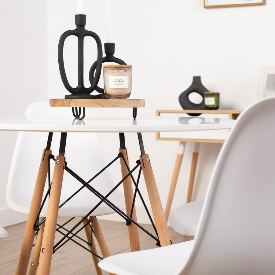 Chaise Eiffel Blanche + Table Eiffel Blanche