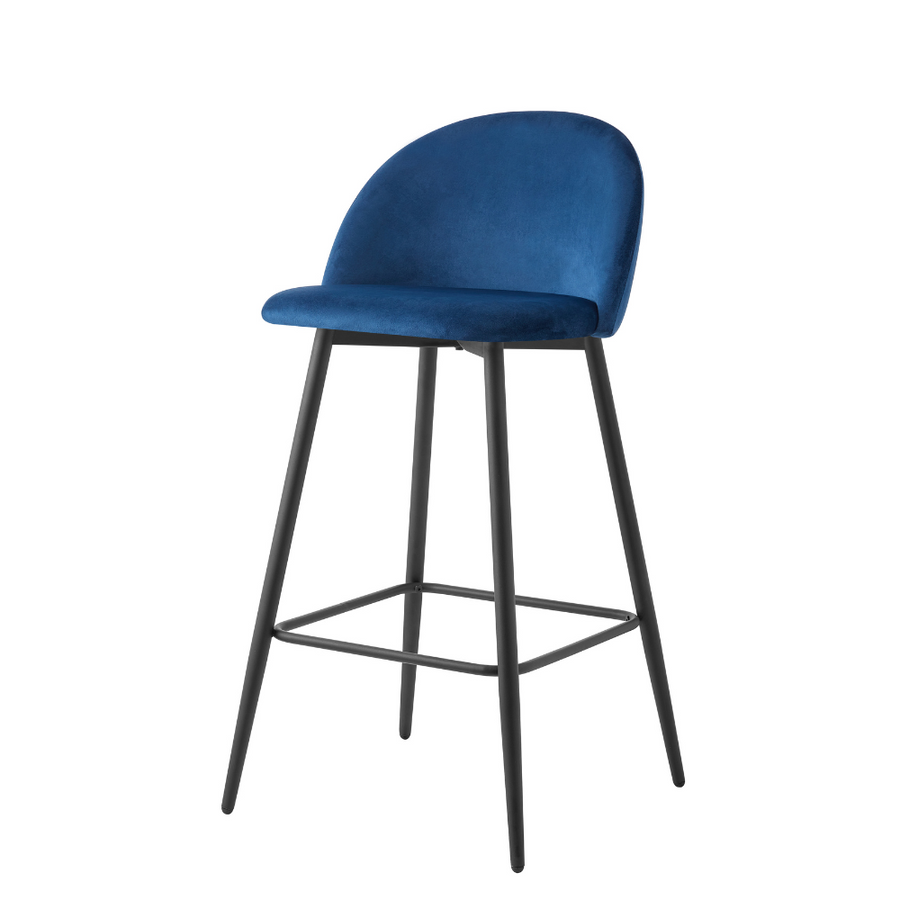 Tabouret de comptoir Alan bleu