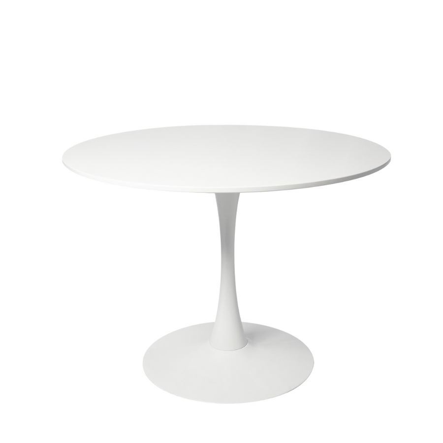 Luke White Dining Chair + Blanco White Table Large