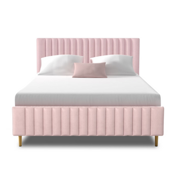 Ava Velvet Platform Bed