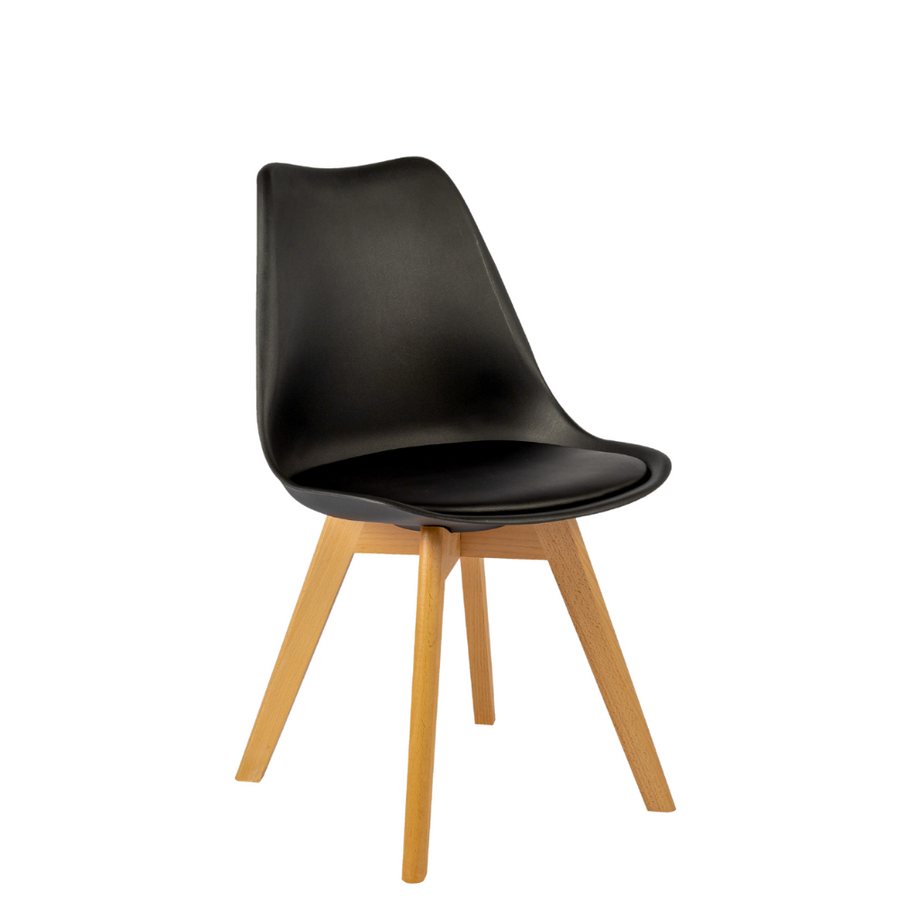 High Quality Durable Luke Black Dining Chair Online Aykah Furniture