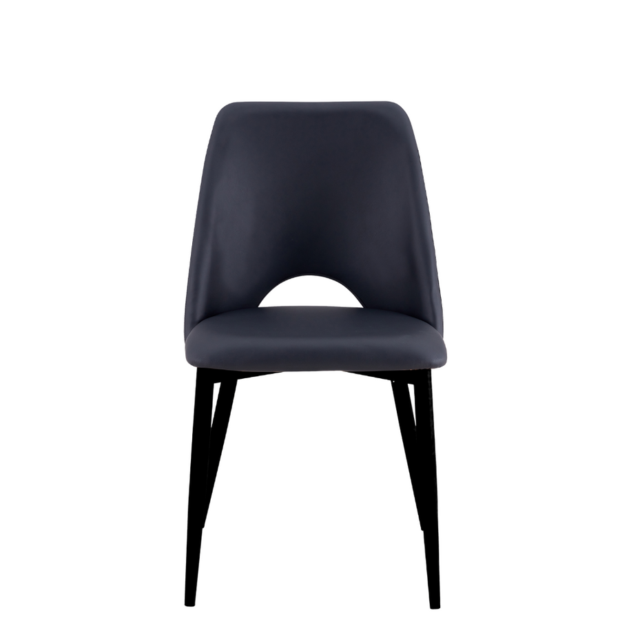 High Quality Durable Noir Black black legs dinning Chair Online Aykah Furniture