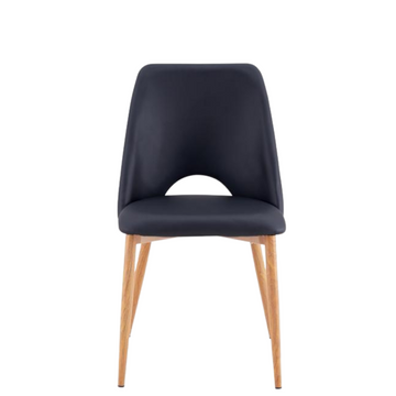 Unique High Quality Noir Black Leather Chair Aykah Quality Furniture Online