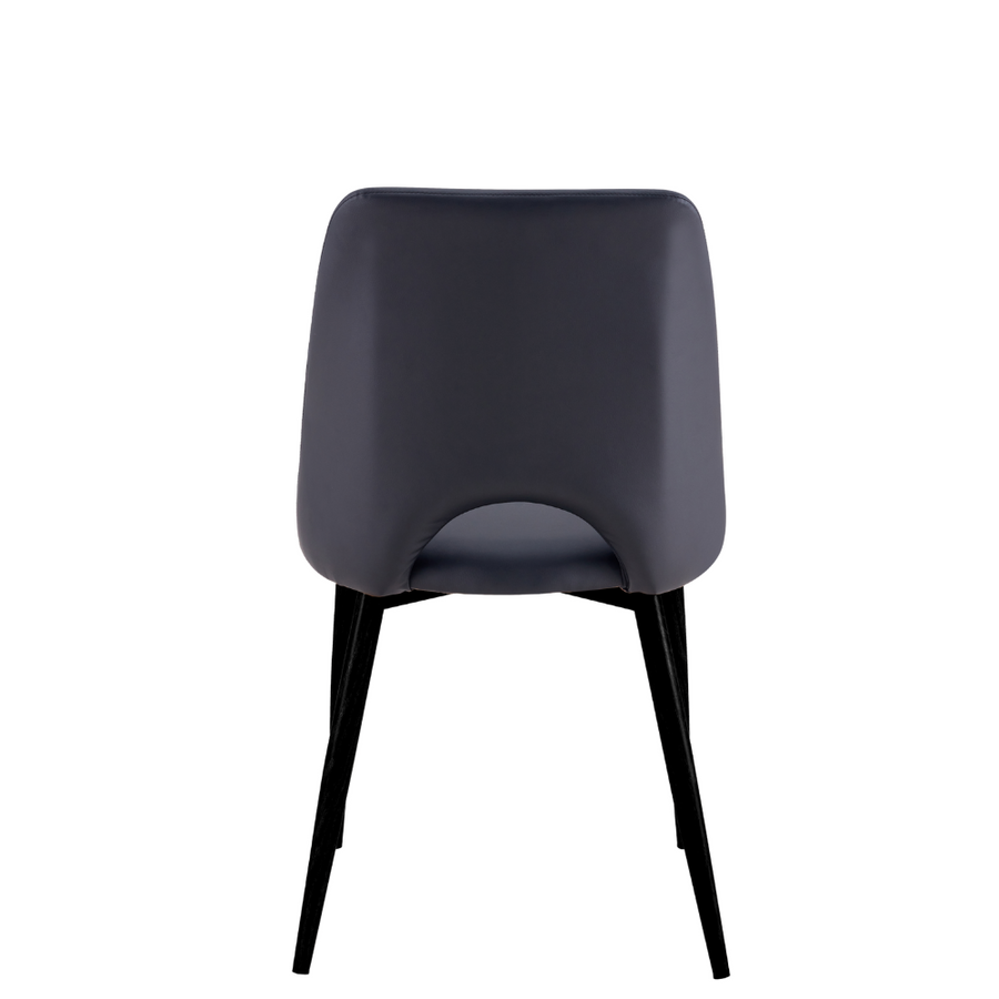 High Quality Durable Noir Black black legs  Dining Chair Online Aykah Furniture