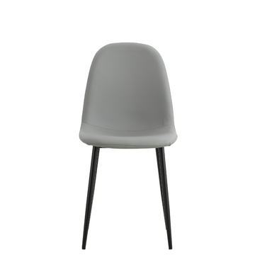 Sera Grey Chair w/ Black Legs