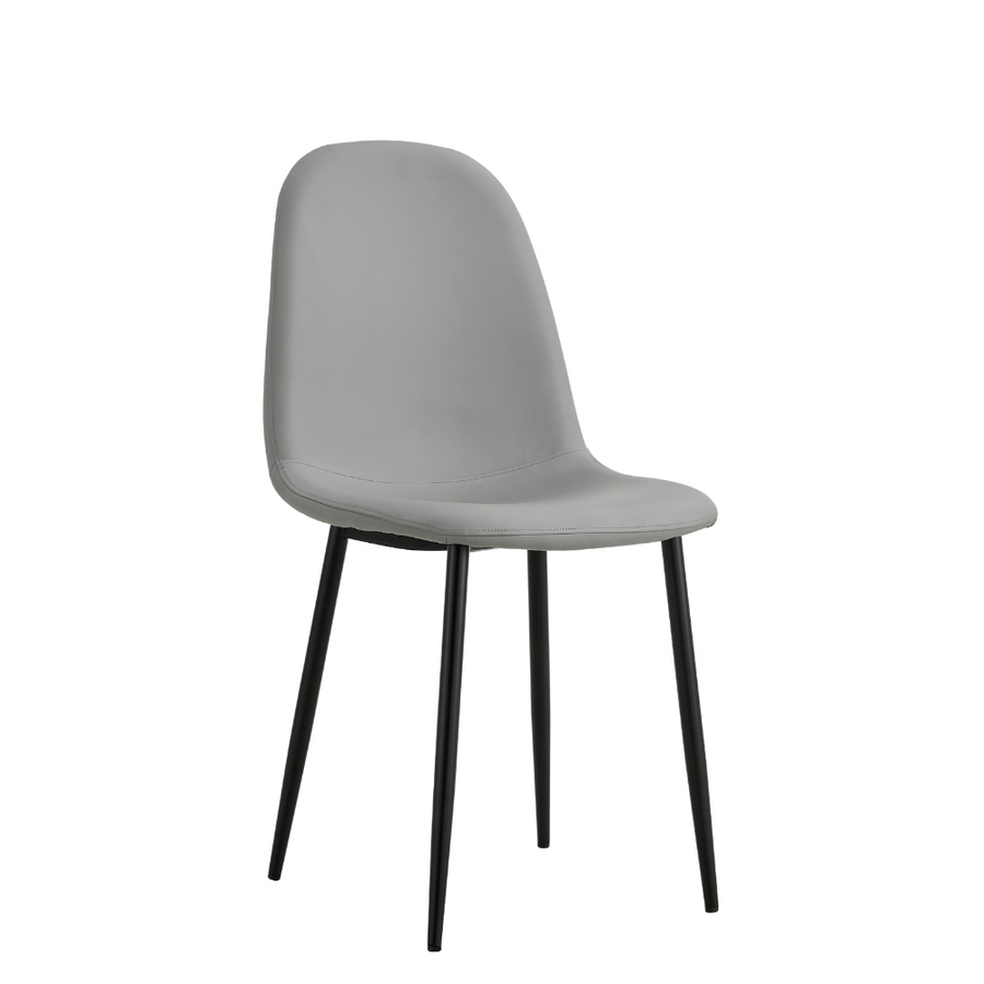 Sera Grey Chair w/ Black Legs