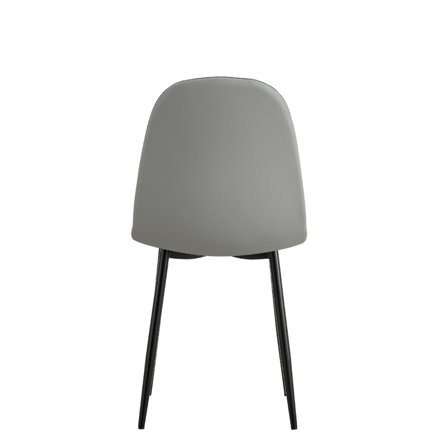 Sera Grey Chair w/ Black Legs