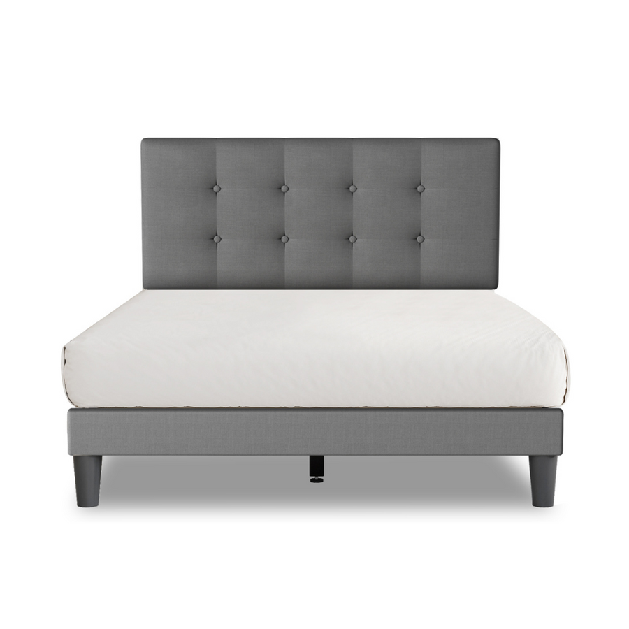 Dora Ash Linen Platform Bed