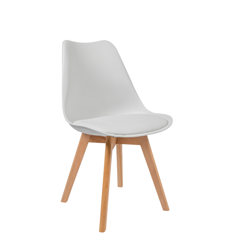 High Quality Durable Luke White Dining Chair Online Aykah Furniture