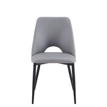 Unique High Quality Noir Grey Leather Chair Aykah Quality Furniture Online