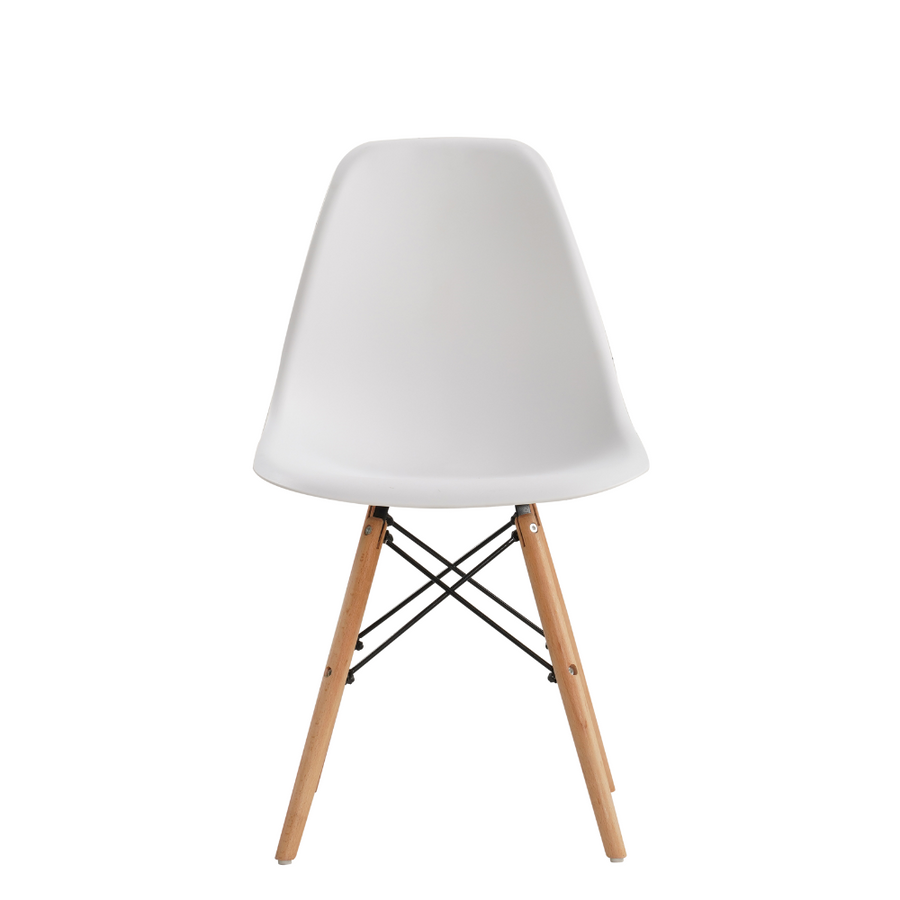 Eiffel White Dining Chair + Eiffel White Dining Table