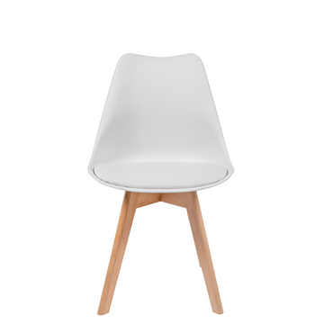 High Quality Durable Luke White Dining Chair Online Aykah Furniture