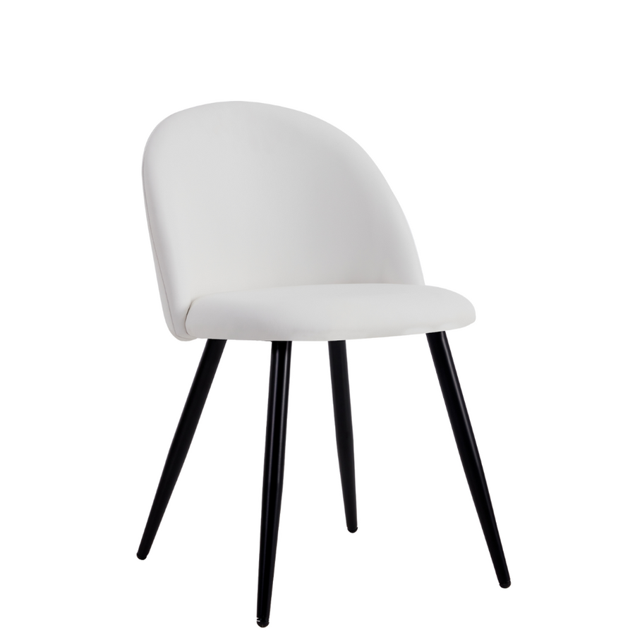 High Quality Durable Alan White Dining Chair Online Aykah Furniture