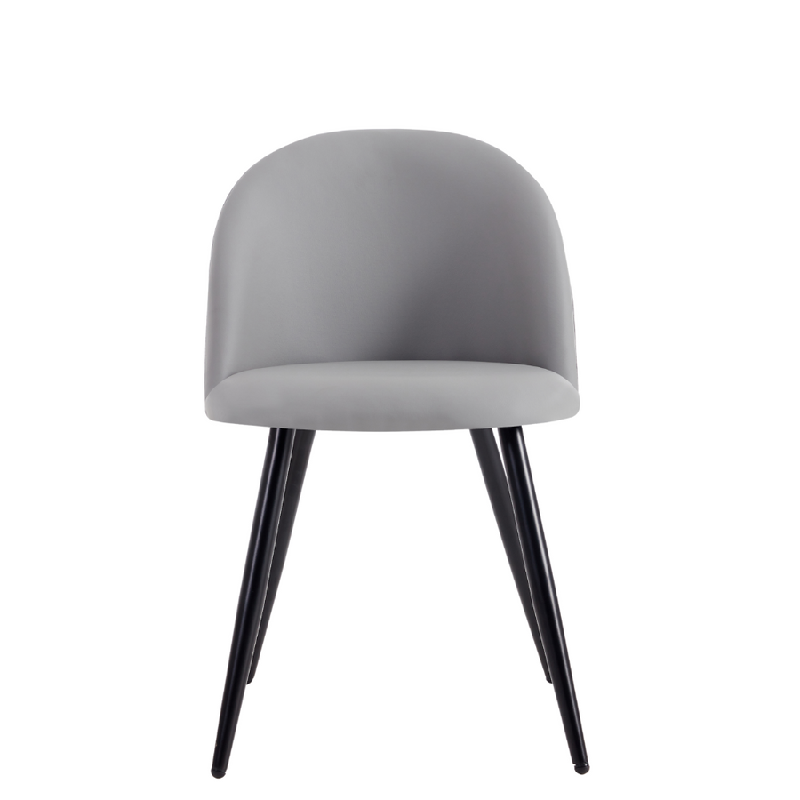 Alan PU Dining Chair + Blanco Black Table Large