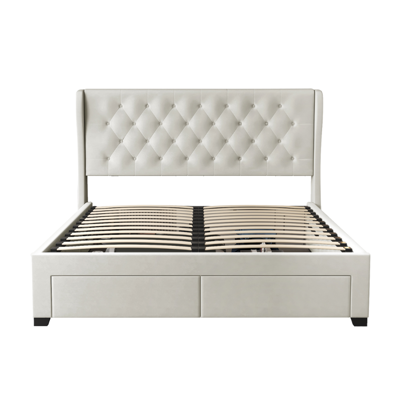 Brittany Ivory 4 Drawer Storage Bed