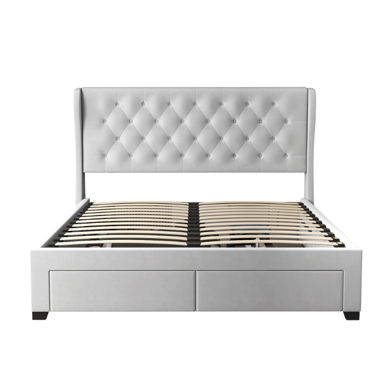 Brittany Grey 4 Drawer Storage Bed