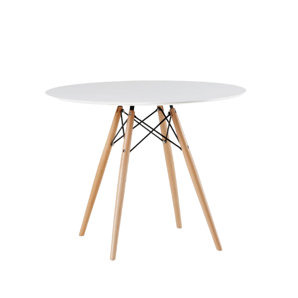 Eiffel White Dining Chair + Eiffel White Dining Table